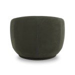 Olive Velvet Swivel Chair for Flag Football Fans