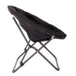 Cozy Black Saucer Chair for Kids & Teens