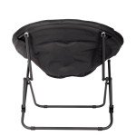 Cozy Black Saucer Chair for Kids & Teens