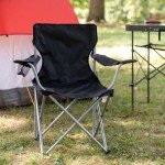 Ozark Trail Folding Quad Camp Chair with Cup Holder