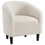 Yaheetech Ivory Barrel Chair for Flag Football