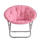 Large Purple Microsuede Flag Football Saucer Chair