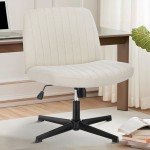 Comfy Armless Home Office Desk Chair
