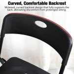 4-Pack Foldable Black Chairs for Flag Football