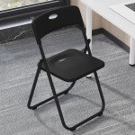 4-Pack Foldable Black Chairs for Flag Football