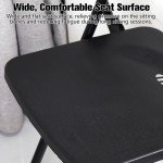 4-Pack Foldable Black Chairs for Flag Football