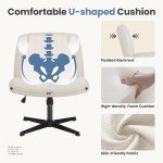 Comfy Armless Home Office Desk Chair