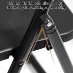 4-Pack Foldable Black Chairs for Flag Football
