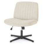 Comfy Armless Home Office Desk Chair