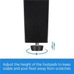Set of 2 Faux Leather Barrel Chairs – Black