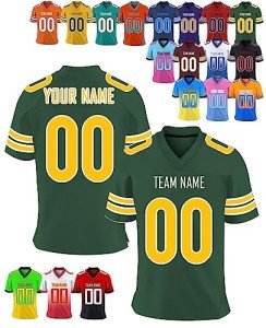 Custom Football Jersey Personalized Printed Teamname & Number Customize Shirts Sport Uniform for Men,Women,Youth-Design 11