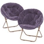 Cozy X-Large Faux Fur Folding Chair Set
