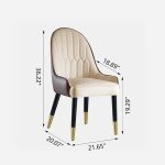 Stylish PU Leather Dining Chair Set of 2