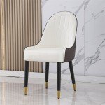 Stylish PU Leather Dining Chair Set of 2