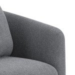 Charcoal Boucle Drew Chair for Flag Football Fans