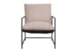Oatmeal Sling Accent Chair for Flag Football Fans