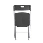 Black Folding Chairs for Flag Football - 4-Pack