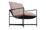 Oatmeal Sling Accent Chair for Flag Football Fans