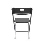 Black Folding Chairs for Flag Football - 4-Pack
