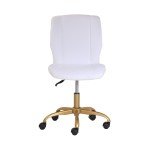 Soft Velvet Flag Football Chair, White