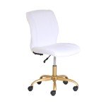 Soft Velvet Flag Football Chair, White