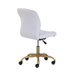 Soft Velvet Flag Football Chair, White