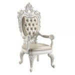 ACME Vanaheim Arm Chairs - Beige Leather Set