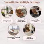 Comfortable Wingback Accent Chair in Brown
