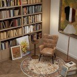 Comfortable Wingback Accent Chair in Brown