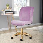 Lilac Bloom Plush Velvet Flag Football Chair