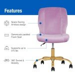 Lilac Bloom Plush Velvet Flag Football Chair