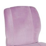 Lilac Bloom Plush Velvet Flag Football Chair