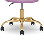 Lilac Bloom Plush Velvet Flag Football Chair