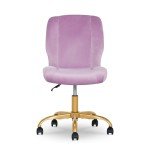 Lilac Bloom Plush Velvet Flag Football Chair