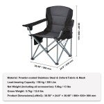 Portable Heavy Duty Flag Football Camping Chair