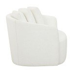 Drew Barrymore Cream Boucle Flag Football Chair
