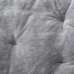 Kids' Gray Faux Fur Butterfly Chair