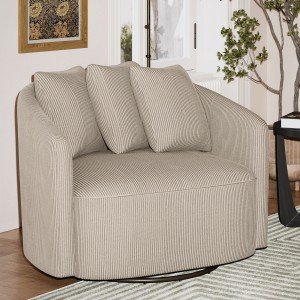 Drew Barrymore Fawn Cord Flag Football Chair