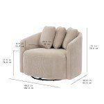 Drew Barrymore Fawn Cord Flag Football Chair