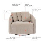 Drew Barrymore Fawn Cord Flag Football Chair