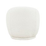 Kids' Cream Faux Shearling Swivel Chair
