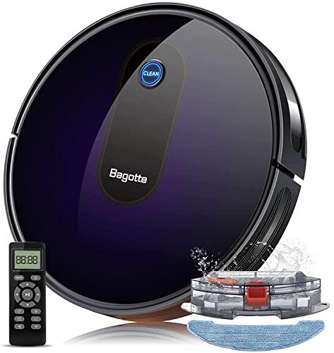 Bagotte Robot Vacuum with Strong Suction and Quiet Operation