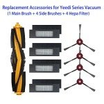 Yeedi Robot Vacuum Replacement Accessories Kit (9 Pack)