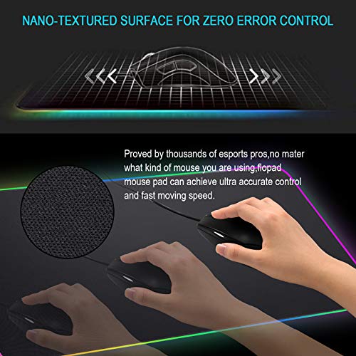 Large RGB LED Gaming Mouse Pad