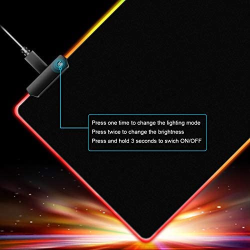 Large RGB LED Gaming Mouse Pad
