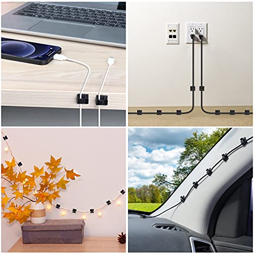 60 PCS Strong Cable Management Adhesive Clips