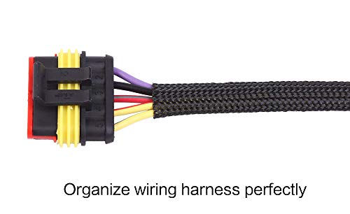 Keco 30.5m Expandable Braided Cable Sleeve - Black