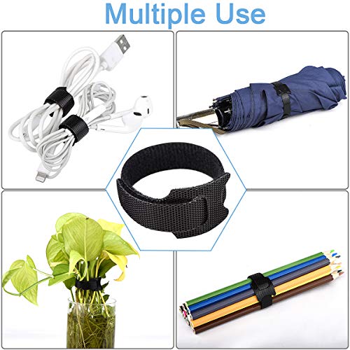 Adjustable Cable Ties and Organizers - Black