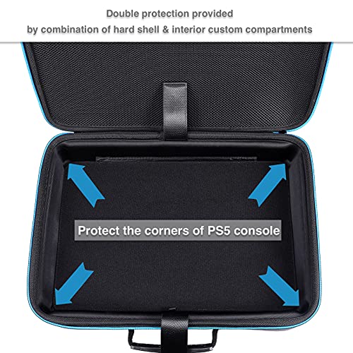Zadii PS5 Hard Shell Travel Case & Accessory Bag
