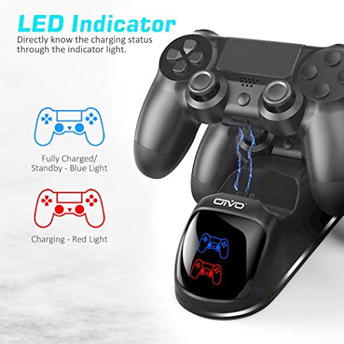 PS4 Controller Charging Station with 1.8 Hour Chip